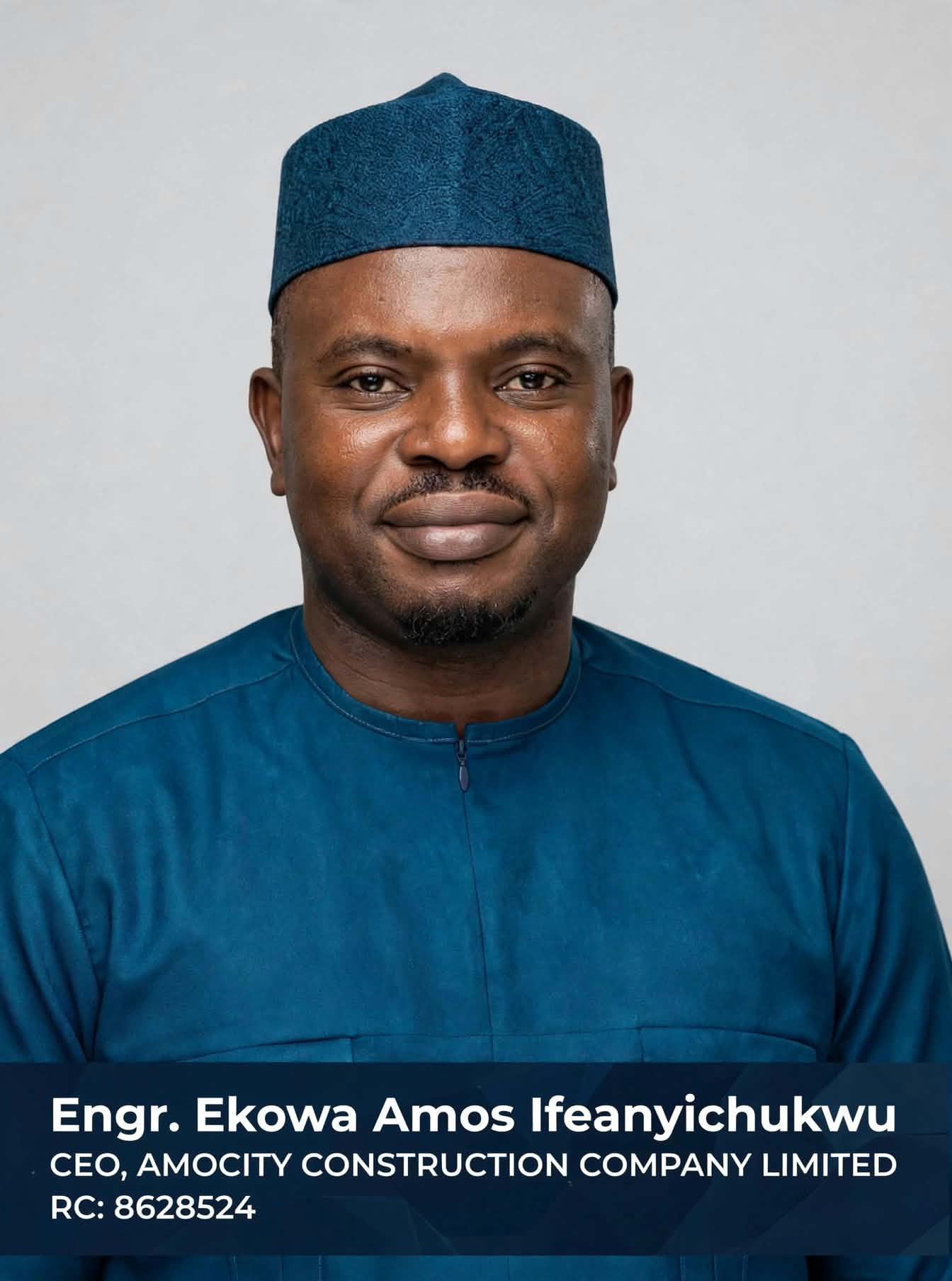 Engr. Ekowa Amos Ifeanyichukwu in traditional attire